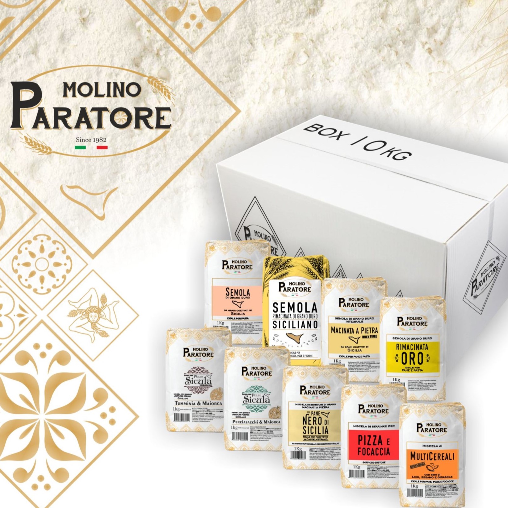 Box 10 kg Assortimento Farine -10%